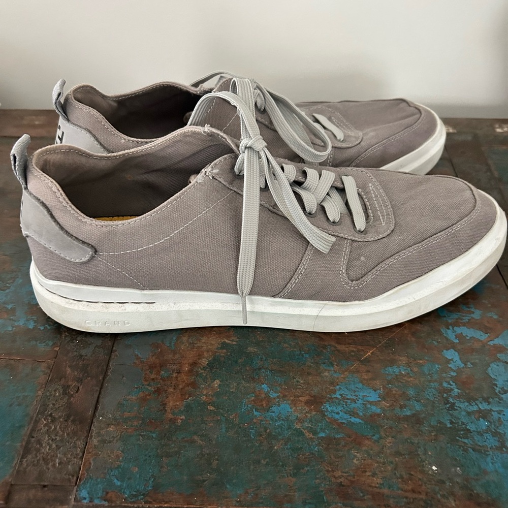 Cole Haan Gray Canvas Sneakers